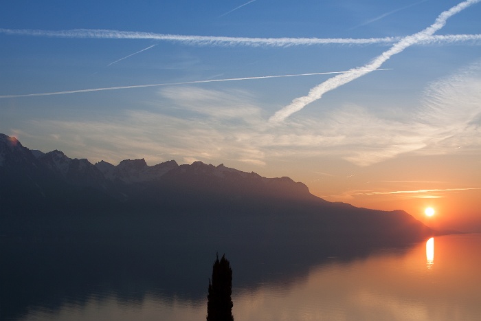 Coucher soleil Montreux - 007